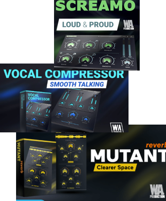 WA Production SCREAMO + VOCAL PROCESSOR + REVERB MUTANT